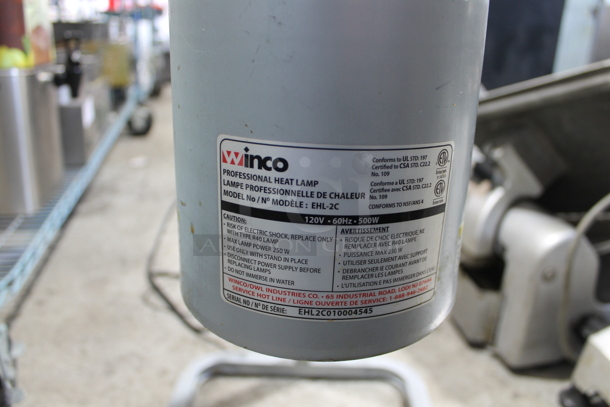 Winco EHL-2C Metal Commercial Countertop 2 Head Warming Lamp. 120 Volts, 1 Phase. Tested and Working! - Image 3 of 3