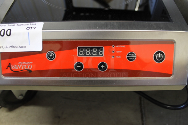 BRAND NEW SCRATCH AND DENT! Avantco IC3500 Stainless Steel Commercial Countertop Single Burner Induction Range. 208-240 Volts, 1 Phase. Tested and Working! - Image 3 of 4
