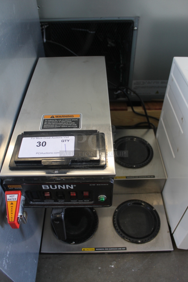 2012 Bunn CW Series CWTF15, 3L SF Coffee Machine w/ 3 Warmers and Hot Water Dispenser. 115 Volts, 1 Phase.  - Image 1 of 7