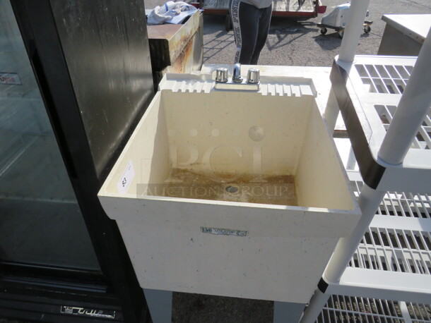 One Utility Sink With Faucet. 20X24X35 - Image 1 of 2