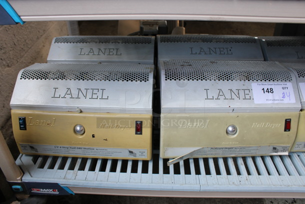 4 Lanel Metal Nail Dryers. 13x9x8. 4 Times Your Bid! 