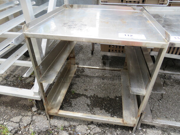 One Stainless Steel Dishwasher Rack Table. 22X22.5X35 - Image 1 of 1
