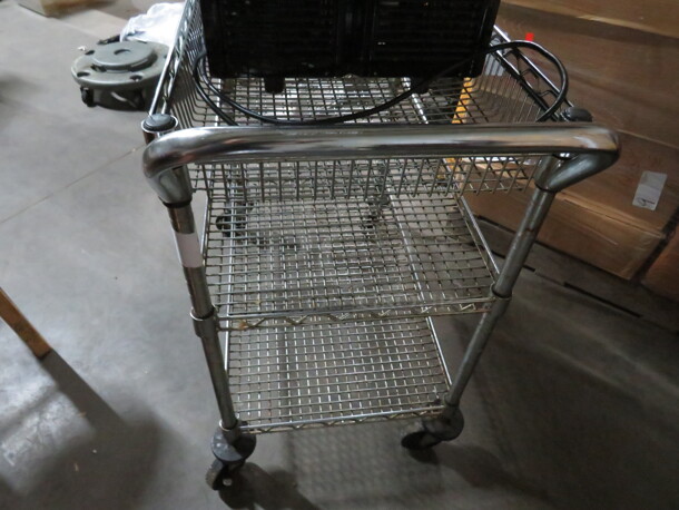 One Metro Cart With 3 Shelves On Casters. - Image 2 of 2