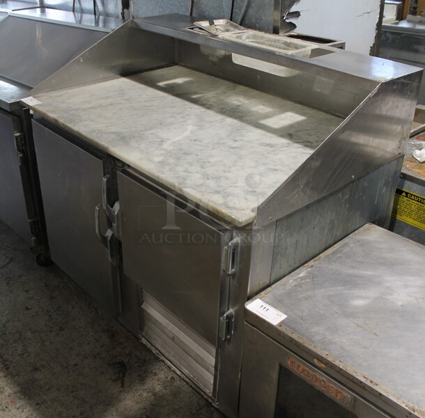 Universal Coolers Stainless Steel Commercial Work Top Dough Retarder w/ Stone Countertop. - Item #1075704