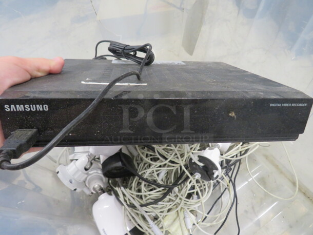 One Samsung Digital Video Recorder, Mouse, And 8 Cameras. #SDR-3100N. #SDC-5340BCN. - Image 5 of 6