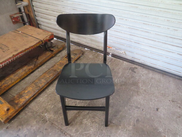 Black Wooden Chair. 3XBID - Image 1 of 2