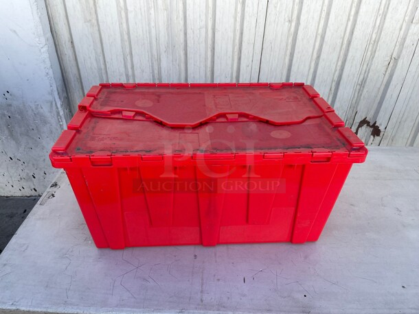 Clean! Vollrath Chafing Dish Tote 'N Store 23 5/8" x 13 7/8" x 11 5/8" Red Chafer Box NSF - Image 6 of 7