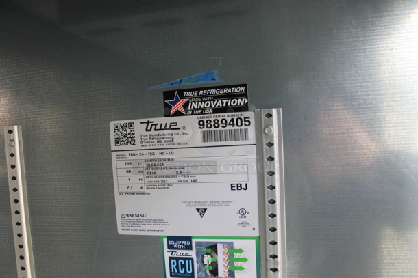 BRAND NEW! 2019 True TBB-24-72G-HC-LD Stainless Steel Commercial 3 Door Back Bar Cooler Merchandiser. 115 Volts, 1 Phase. Tested and Working! - Image 6 of 6