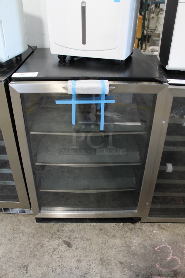 BRAND NEW SCRATCH AND DENT! Danby DBC514BLS Silhouette 24" Built In Beverage Cooler 112 Can and 11 Wine Bottles. 115 Volts, 1 Phase. Tested and Working! - Image 1 of 2