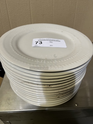China Plates, 10.5", Off White