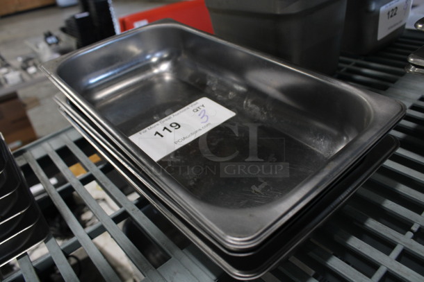 3 Stainless Steel 1/3 Size Drop In Bins. 1/3x2. 3 Times Your Bid! - Image 2 of 3