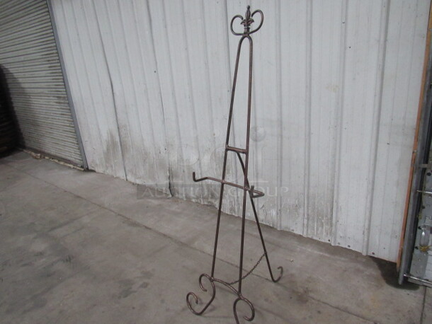 One Brown Metal Easel. - Image 2 of 3