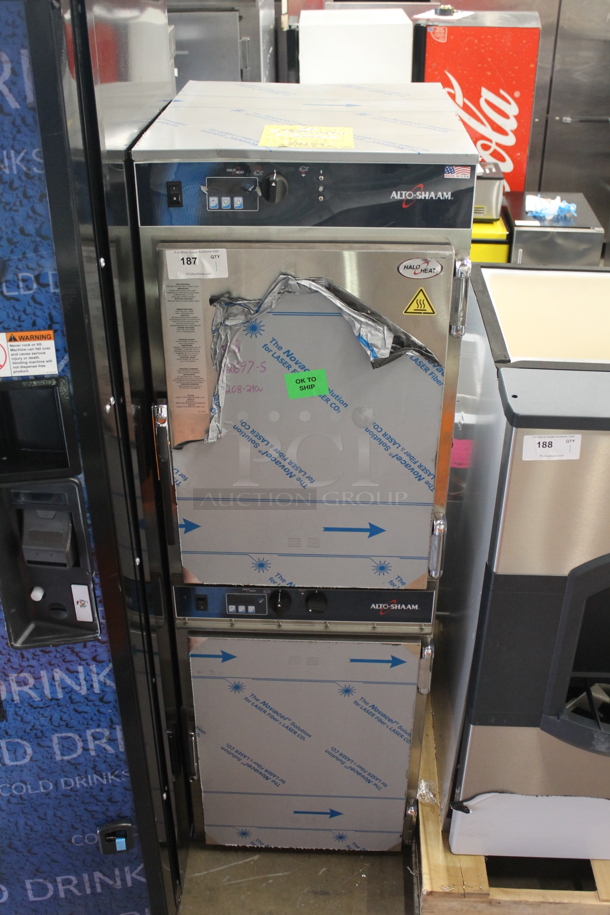 BRAND NEW SCRATCH AND DENT!  2022 Alto Shaam 1000-TH/I Commercial Stainless Steel Cook And Hold Oven With Pan Racks And Commercial Casters. 208-240V, 1 Phase.  - Image 1 of 9