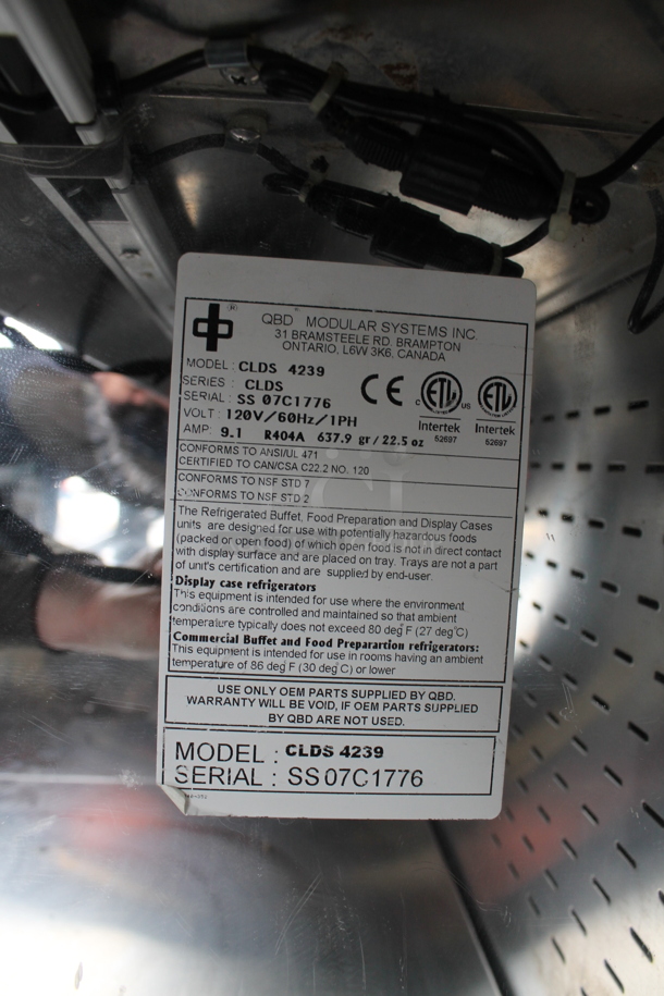 QBD CLDS 4239 Metal Commercial Open Grab N Go Merchandiser. 120 Volts, 1 Phase. Tested and Powers On But Does Not Get Cold - Image 5 of 5