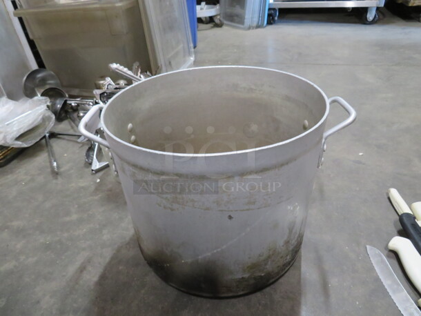 One Aluminum Stock Pot. 13X12