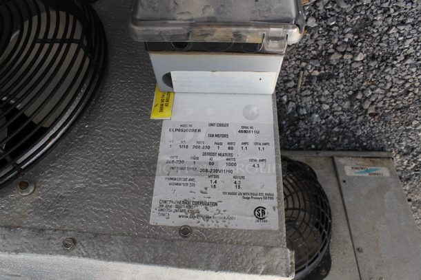 2 AmeriKooler Walk In Boxes That Make One 8'x14' Combo Box w/ Tecumseh AKA9461EXDXE 208-230 Volt, 1 Phase Compressor, ELP05202BER 208-230 Volt, 1 Phase Evaporator Fan, Heatcraft LSC070AK 115 Volt, 1 Phase Evaporator Fan and 240 Volt, 1 Phase Compressor. 2 Times Your Bid! Information Provided By The Consignor But Not Verified By PCI Auctions. Picture of the Unit Before Removal Is Included In the Listing. - Image 6 of 9