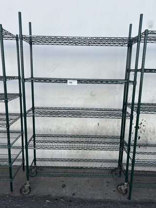 NSF Green Epoxy 71" Racks Contains 5 Shelves
71 x 14 x 48