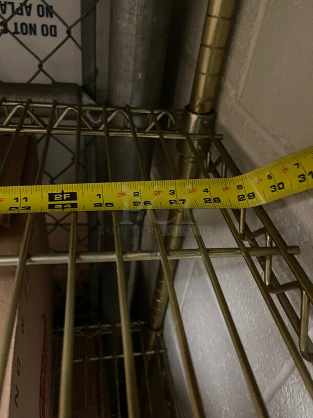 Clean! Stainless Steel Commercial Wire Shelf NSF Great For Food Storage Gold Color - Image 3 of 4