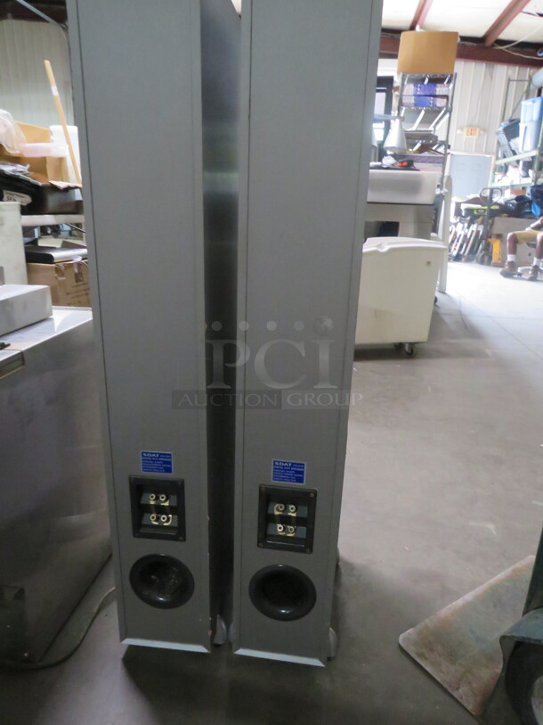 SDAT Digital HI FI Tower Speaker. Model# SB-E850. 9X16X45. 2XBID - Image 3 of 3