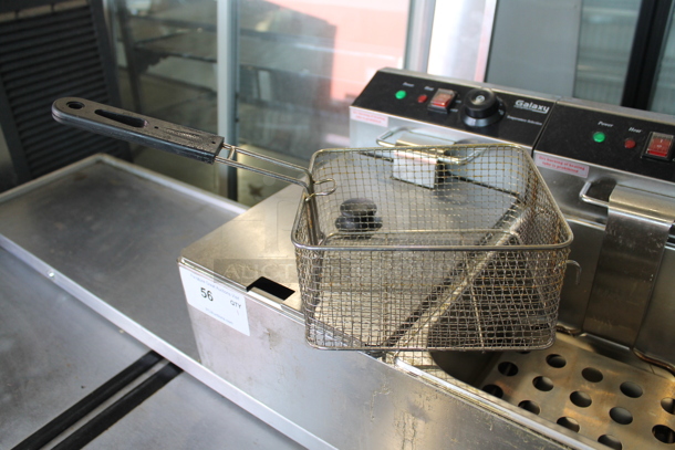 Galaxy 177EF20E Stainless Steel Commercial Countertop Electric Powered Deep Fat Fryer w/ 1 Metal Lid and 1 Metal Fry Basket. 110 Volts, 1 Phase. - Image 4 of 8