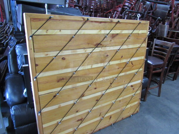One Unique Custom Built Wooden Display Merchandiser. 60X3.5X56 - Image 2 of 2