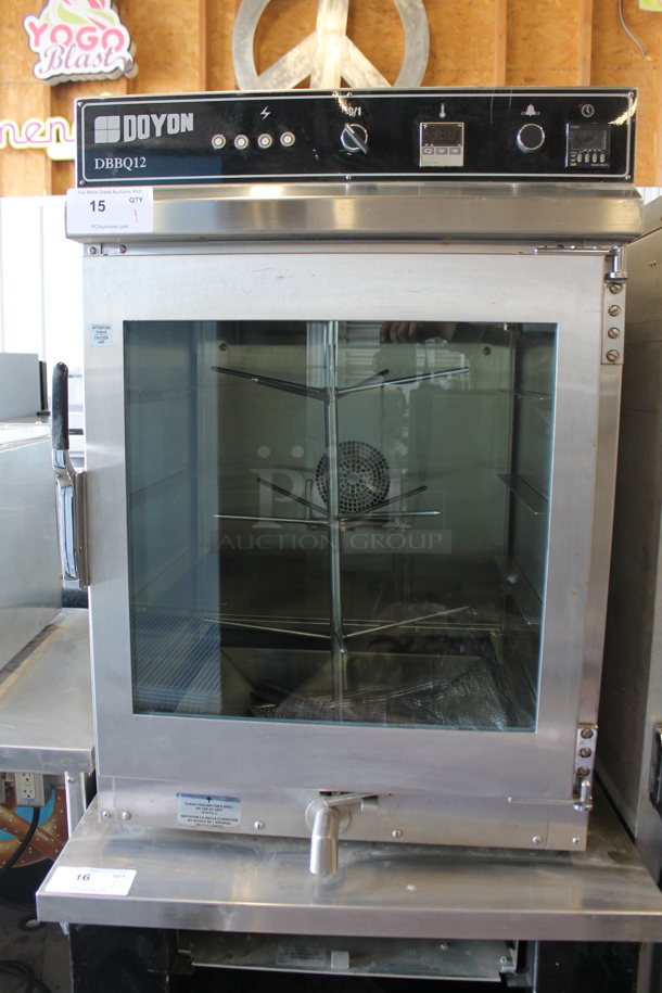 Doyon DBBQ12 Stainless Steel Commercial Countertop Electric Powered Rotisserie Style Oven. 208 Volts, 1 Phase. 
