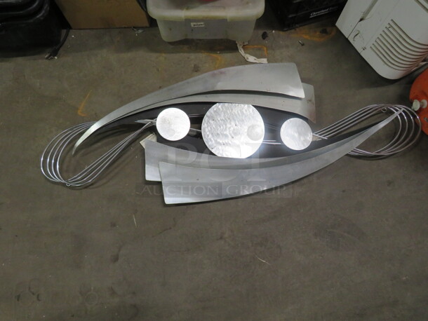 One Metal Wall Decor. 48X17 - Image 1 of 1