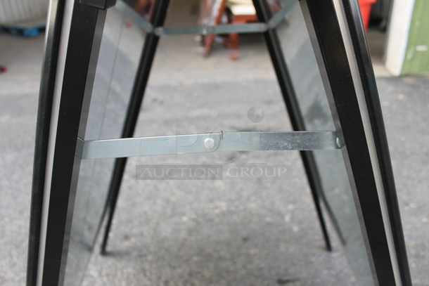 Stainless Steel A-Frame Sign With Black Trim  - Image 5 of 6