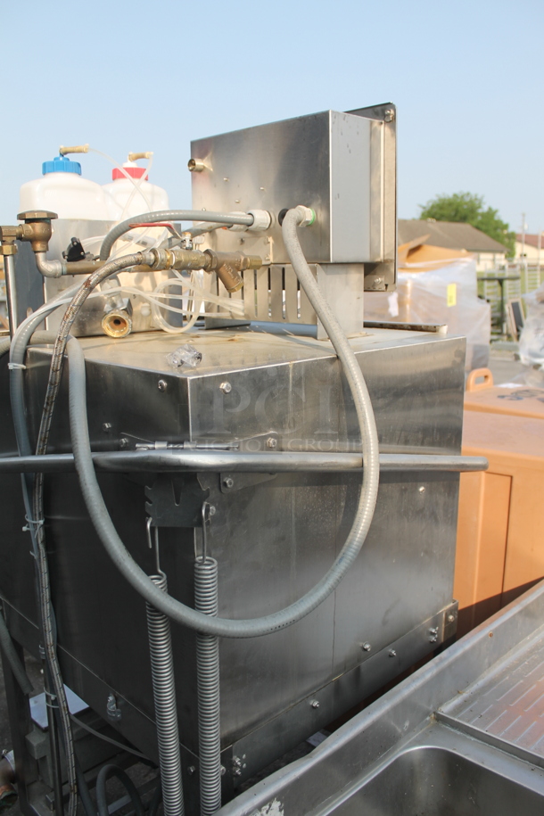 Auto-Chlor A5 Commercial Stainless Steel Dishwasher With Washmate And Drymate Detergents On Galvanized Legs. 115V.  - Image 5 of 12