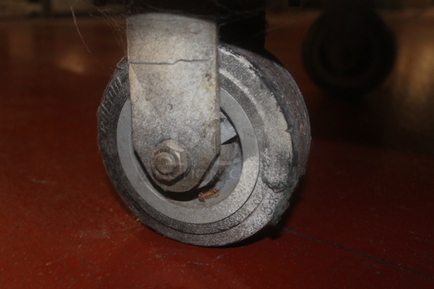 Brown and Tan Metal Cart w/ Contents on Commercial Casters. - Image 7 of 7