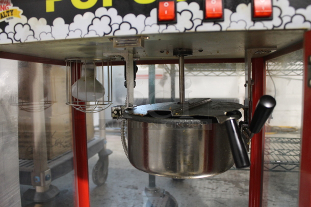 Carnival King 382PM30R Metal Commercial Countertop Popcorn Machine and Merchandiser. 110 Volts, 1 Phase. Tested and Working! - Image 9 of 10