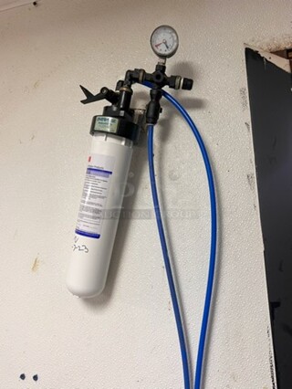 Water Filtration Unit Mounted Near Ice Maker