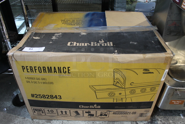 BRAND NEW IN BOX! Char-Broil Performance2582843 Metal Propane Gas Powered 4 Burner Grill. Stock Picture Used For Gallery. - Image 2 of 7