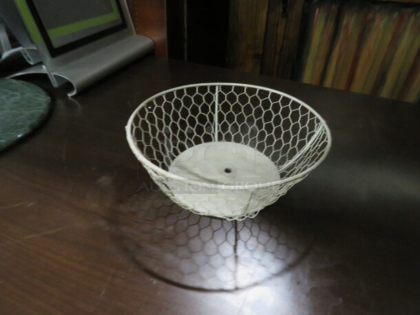 One 9 Inch Wire Basket