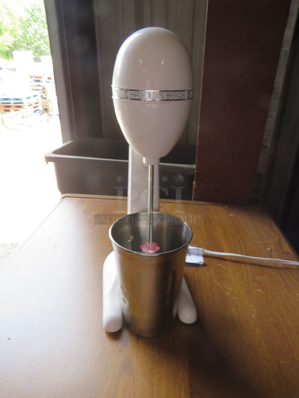 One Hamilton Beach Mixer With Cup. Model# DM01. 120 Volt. - Image 1 of 1