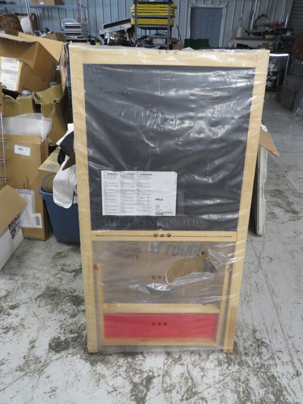 One NEW Ikea Wooden Dry Erase/Chalkboard. 24.5X48 - Image 1 of 2