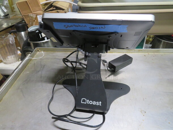 One Toast POS System On A Stand.  - Image 2 of 2
