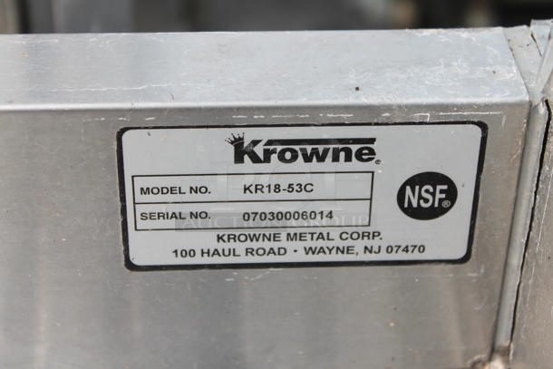 Krowne KR18-53C Stainless Steel Commercial 3 Bay Sink w/ Dual Drain Boards, Right Side Sink Bay and Speedwell.  - Image 2 of 6