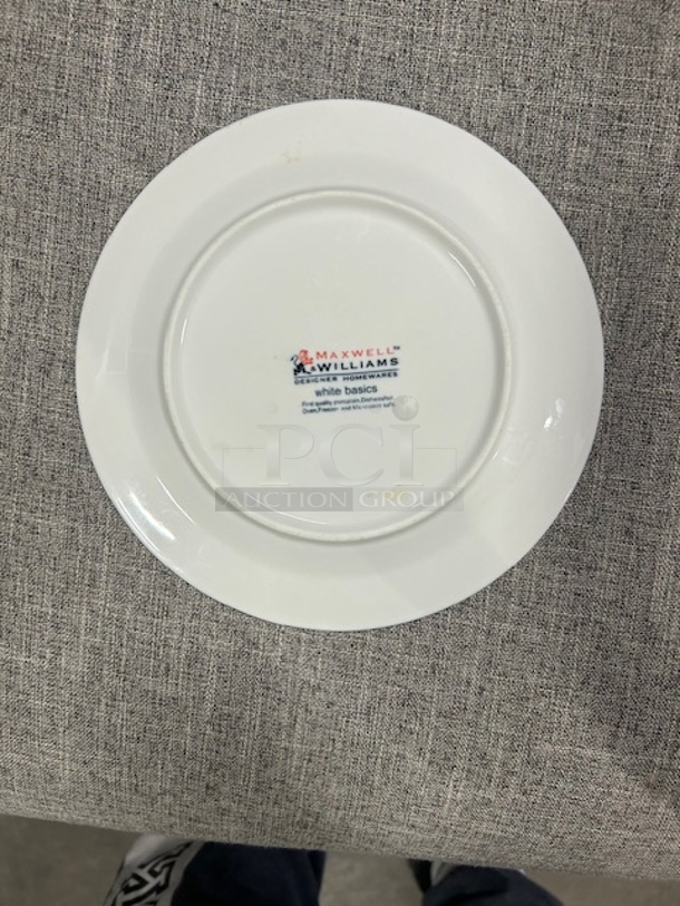 7.5 Inch Maxwell Williams Basic White Plate. 10XBID - Image 2 of 2