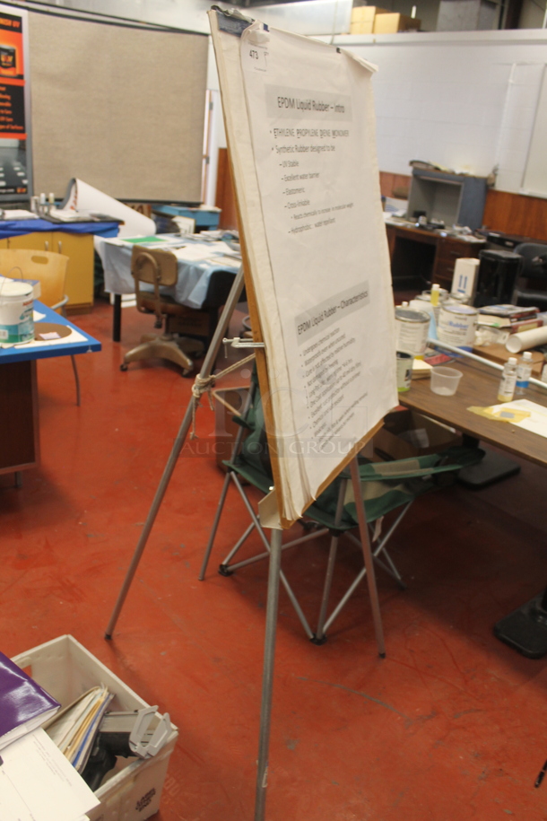 Easel on Metal Legs. - Image 2 of 2