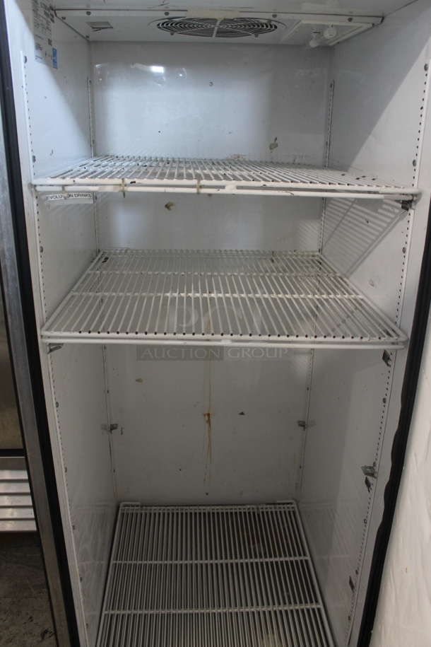 2012 True TG1R-1S ENERGY STAR Stainless Steel Commercial Single Door Reach In Cooler w/ Poly Coated Racks. 115 Volts, 1 Phase. Tested and Powers On But Does Not Get Cold - Image 4 of 5