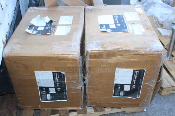 BRAND NEW SCRATCH & DENT! Cooking Performance Group COH-T3-A Electric Thermostatic Countertop 3 Tray Half Size Convection Oven with Steam Injection - 120V, 1650W. IN THE BOXES!! 2x Your Bid  - Image 5 of 5