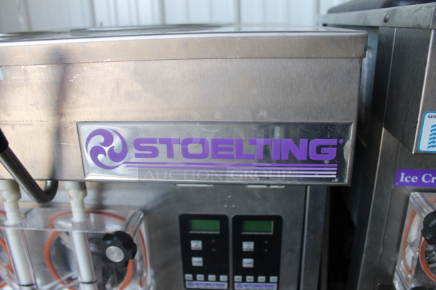 Stoelting Commercial Stainless Steel Countertop Air Cooled Soft Serve Ice Cream Machine With 2 Hoppers. Appears To Be 240 Volt, 1 Phase - Image 5 of 5