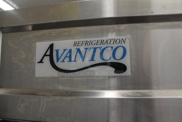 Avantco 178CFD2RR Stainless Steel Commercial 2 Door Reach In Cooler w/ Poly Coated Racks on Commercial Casters. 115 Volts, 1 Phase. Tested and Working! - Image 3 of 6