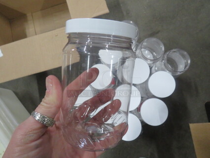 One Lot Of Assorted Plastic Jars.