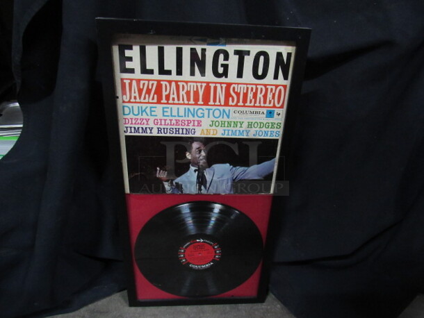 One 14X27 Framed Duke Ellington Vinyl Album. 