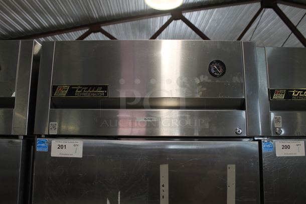 2015 True TG1R-1S ENERGY STAR Stainless Steel Commercial Single Door Reach In Cooler w/ Poly Coated Racks on Commercial Casters. 115 Volts, 1 Phase. Tested and Working! - Image 2 of 7