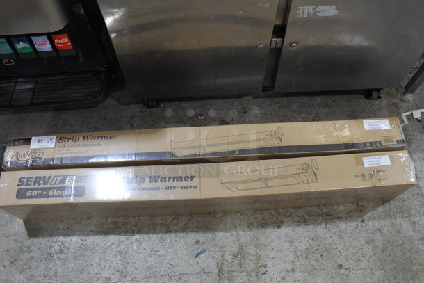 2 BRAND NEW! Stainless Steel Commercial 60" High Wattage Strip Warmer; ServIt 423SWI60CP and Avantco 177SW60INCP. 120 Volts, 1 Phase. 2 Times Your Bid! - Image 4 of 6