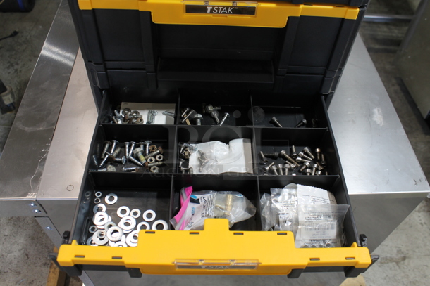 DeWalt Black and Yellow Poly Toolbox w/ Contents. - Image 4 of 6