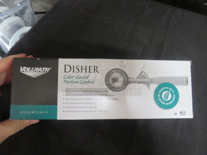One Vollrath 4oz Gray Handle Disher.